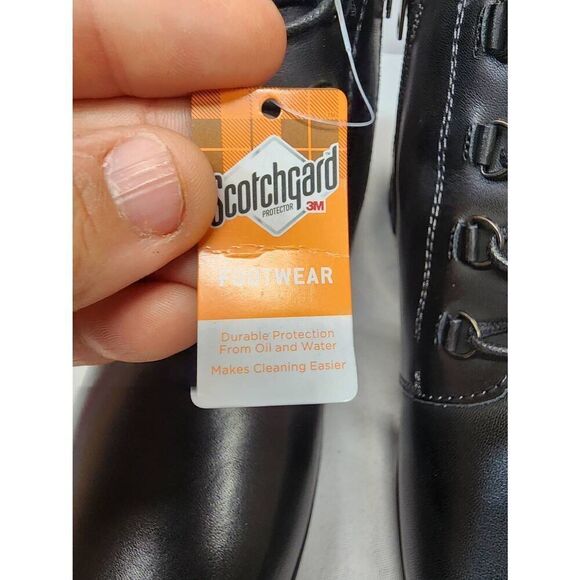 Propet Womens Delaney Zip Lace Up Leather Ankle Boots Black Size 8 - Picture 6 of 8